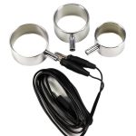 Rimba Electro Sex Aluminium Cock ringen,  uni-polair, 3 st.