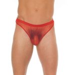 Amorable by Rimba - Doorzichtige string - One Size - Rood